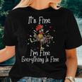 It's Fine I'm Fine Everything Is Fine Chicken Women T-shirt Gifts for Her