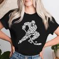 Jugador De Hockey Sobre Hielo Con Corazones Hockey Hombres Es Niños Camiseta de mujer Regalos para ella