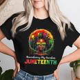 Junenth Black African Hair Remembering My Ancestors Women T-shirt Gifts for Her