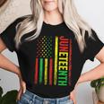 Junenth Flag Celebrate Black Freedom 1865 Women Women T-shirt Gifts for Her