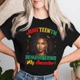 Junenth Remembering My Ancestor Freedom African Women Women T-shirt Gifts for Her