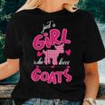Just A Girl Who Loves Goats Love Arrow Women T-shirt Gifts for Her