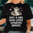 Just A Girl Who Loves Hognose Snakes Women T-shirt Gifts for Her