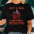 Just A Girl Who Loves Horror Movie Man Customs Women T-shirt Gifts for Her