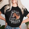 Just A Girl Who Loves Horses Horse Women T-shirt Gifts for Her