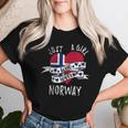 Just A Girl Who Loves Norway Vintage Women T-shirt Gifts for Her