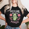 Just A Girl Who Loves Pickles Women T-shirt Gifts for Her