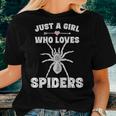 Just A Girl Who Loves Spiders Spider Girls Women T-shirt Gifts for Her