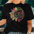 Just Because I'm Awake For Tweens & Ns Retro Groovy Women T-shirt Gifts for Her