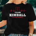 Kimball Surname Family Name Team Kimball Lifetime Member Women T-shirt Gifts for Her