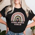 Kiss More Girls Lesbian Bisexual Lgbtq Pride Month 2021 Women T-shirt Gifts for Her
