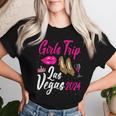 Las Vegas Girls Trip 2024 Leopard Bachelor Birthday Party Women T-shirt Gifts for Her