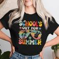 Last Day Of School Groovy School's Out For Summer Teacher Women T-shirt Gifts for Her