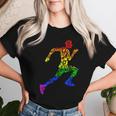 Lgbt Gay Pride Rainbow Flag Running Gear Runner Women T-shirt Gifts for Her