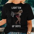 Light'em Up Boys Drag Racing Hot Girl Car Graphic Women T-shirt Gifts for Her