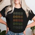 Love Heart Reiss Grunge Vintage Style Black Reiss Women T-shirt Gifts for Her