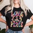 Love Peace Sign 60S 70S Outfit Hippie Costume Girls Women T-shirt Gifts for Her