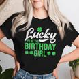 Lucky To Be The Birthday Girl St Patrick's Day Irish Cute Women T-shirt Gifts for Her