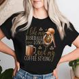 Lustiger Baseball Meine Spiele Lang Und Kaffee Stark Für Papa Mama T-shirt Frauen Geschenke für Sie