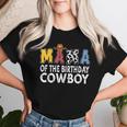 Mama 1St Birthday Cowboy Western Mama Birthday Boy Women T-shirt Gifts for Her