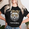 Mama Bear Face Leopard Sonnenbrille Mama Mama Muttertag T-shirt Frauen Geschenke für Sie