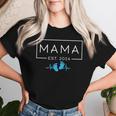 Mama Est 2024 Zur Mama Befördert Muttertag Mama 2024 T-shirt Frauen Geschenke für Sie