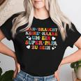 Man Braucht Keine Haare Um Ein Super Papa Zu Sein Groovy T-shirt Frauen Geschenke für Sie