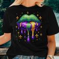 Mardi Gras Outfit Costume Mardi Gras Lips Women T-shirt Gifts for Her
