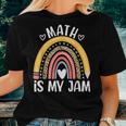 Math Is My Jam First Day Back To School Math Teacher Student Women T-shirt Gifts for Her