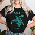 Maui Hawaii Sea Turtle Boys Girls Vacation Souvenir Women T-shirt Gifts for Her