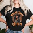 Melanin Rodeo Queen Bronc Riding African American Women T-shirt Gifts for Her