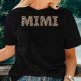 Mimi Leopard Cheetah Animal Print Proud Grandma Grandmother Women T-shirt Gifts for Her