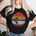 Mockingbird Bird Sunset Retro Style Safari Vintage 70S Women T-shirt Gifts for Her