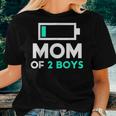 Mom Of 2 Boys From Son To Birthday Women Women T-shirt Gifts for Her
