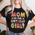 Mom Of The Birthday Bday Girl Ice Cream Birthday Party Women T-shirt Gifts for Her