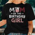 Mom Of The Birthday Girl Cow Farm Party Matching Family Women T-shirt Gifts for Her