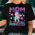 Mom Of The Birthday Princess Girl Flossing Unicorn Mommy Women T-shirt Gifts for Her