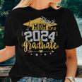 Mom Senior 2024 Proud Mom Of A Class Of 2024 Graduate Mother Women T-shirt Gifts for Her