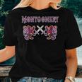 Montgomery Scottish Clan Lion Family Name Tartan Kilt Women T-shirt Gifts for Her