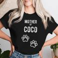 Mother Of Coco Dog Puppy Personalized Name Graphic Women T-shirt Gifts for Her