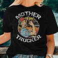 Mother Trucker Female Cdl Semi Truck Driver Women T-shirt Gifts for Her