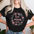 Mother's Day Mom Best Mima Ever Flowers Mommy Day Women T-shirt Gifts for Her
