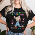 Mouse If You Give A Teacher A Student She Will Love You Women T-shirt Gifts for Her