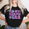 In My Nage Era Groovy Nager 13Th Birthday 13 Years Women T-shirt Gifts for Her
