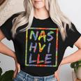Nashville Colorful Box City Pride Rainbow Nashville Women T-shirt Gifts for Her