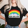 New Orleans Pride Lgbtq Rainbow Skyline Women T-shirt Gifts for Her