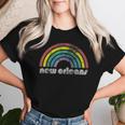 New Orleans Rainbow 70'S 80'S Style Retro Gay Pride Women T-shirt Gifts for Her