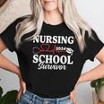 Nursing School Survivor 2024 Rn Er Graduation Nurse Grad Women T-shirt Gifts for Her