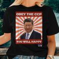 Obey The Ccp Sarcastic Slogan Women T-shirt Gifts for Her