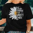 Orange Unity Day Daisy We Wear Orange For Unity Day Women T-shirt Gifts for Her